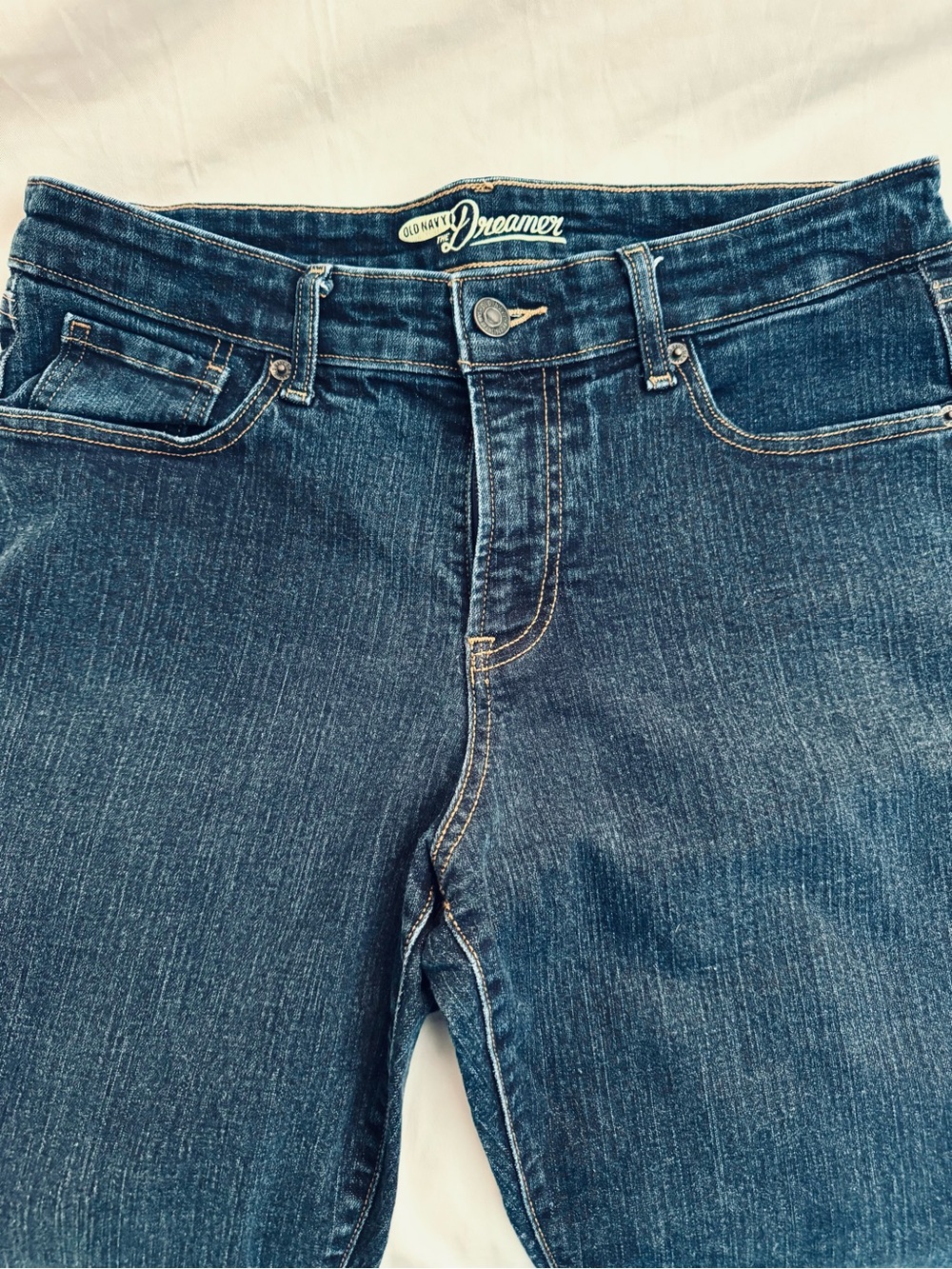 Old Navy the Dreamer Women's Dark Blue Stretch Bootcut Jeans, 12 reg
